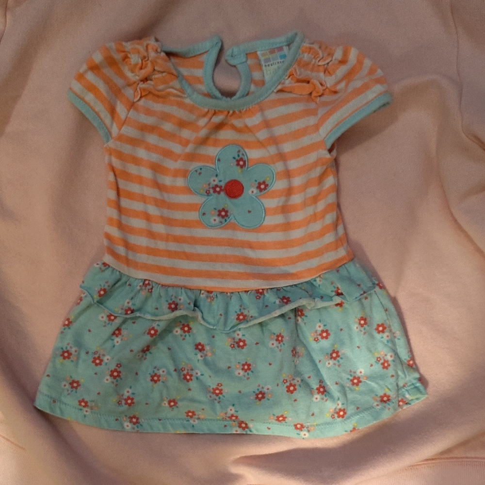 Healthtex Baby Outfit with Orange Accents